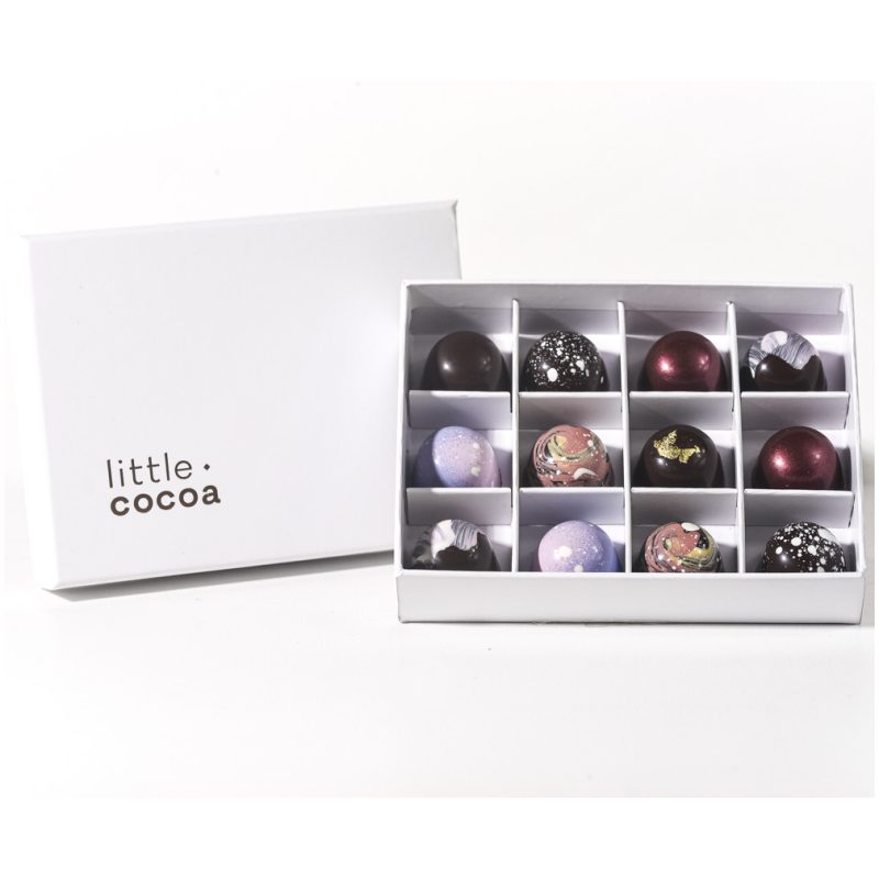 20140223 DSC8482 4 - Signature Chocolate Gift Box - 12 Pralines - Little Cocoa